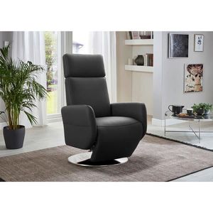 Sit & More RELAXAČNÉ KRESLO, koža, čierna vyobraziť