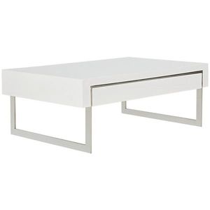 MID.YOU KONFERENČNÝ STOLÍK, biela, biela s vysokým leskom, kov, kompozitné drevo, 110/40/70 cm vyobraziť