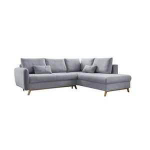 MID.YOU ROHOVÁ SEDAČKA, textil, svetlosivá vyobraziť