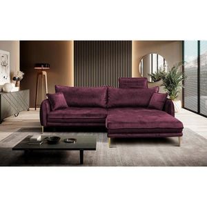 MID.YOU ROHOVÁ SEDAČKA, textil, vínovočervená vyobraziť