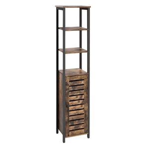 Boxxx REGÁL, hnedá, čierna, uhlíková oceľ, 37/167/30 cm vyobraziť