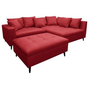 MID.YOU ROHOVÁ SEDAČKA, textil, červená vyobraziť