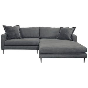 P & B ROHOVÁ SEDAČKA, textil, grafitová vyobraziť
