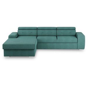 MID.YOU ROZKLADACIA ROHOVÁ SEDAČKA, textil, zelená vyobraziť
