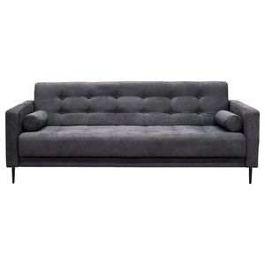P & B ROZKLADACIA POHOVKA, textil, tmavosivá vyobraziť