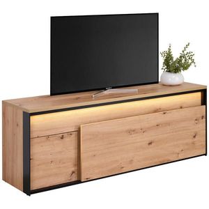 Hom`in SKRINKA POD TV, čierna, dub artisan, 155/55/41 cm vyobraziť