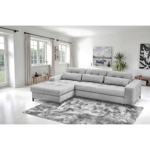 Livetastic ROHOVÁ SEDAČKA, textil, svetlosivá vyobraziť