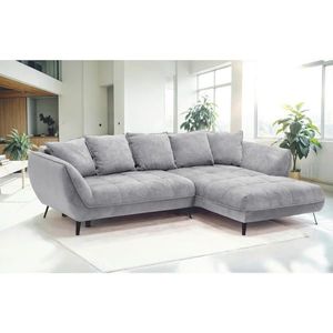 Livetastic ROHOVÁ SEDAČKA, textil, sivá, svetlosivá vyobraziť