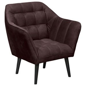 MID.YOU KOKTAILOVÉ KRESLO, textil, kompozitné drevo, baklažánová vyobraziť