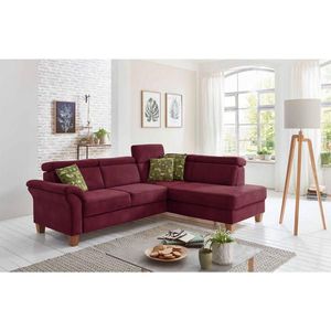 Sit & More ROHOVÁ SEDAČKA, textil, bordová vyobraziť