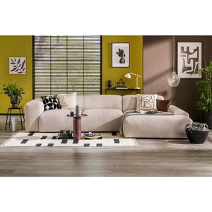 MID.YOU ROHOVÁ SEDAČKA, textil, béžová vyobraziť