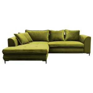 Livetastic ROZKLADACIA ROHOVÁ SEDAČKA, textil, svetlozelená vyobraziť