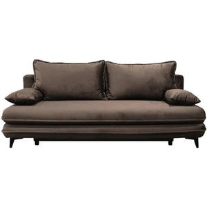 MID.YOU ROZKLADACIA POHOVKA, textil, hnedá vyobraziť