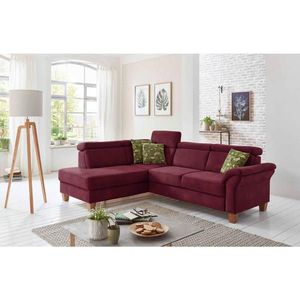 Sit & More ROHOVÁ SEDAČKA, textil, bordová vyobraziť
