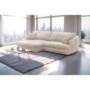 Livetastic ROHOVÁ SEDAČKA, textil, krémová vyobraziť