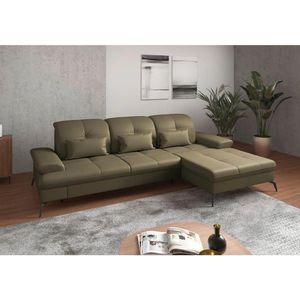 Sit & More ROHOVÁ SEDAČKA, koža, olivovozelená vyobraziť