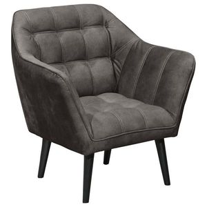 MID.YOU KOKTAILOVÉ KRESLO, textil, kompozitné drevo, tmavohnedá vyobraziť