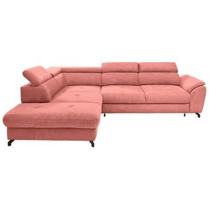 Stylife ROHOVÁ SEDAČKA, textil, koralová vyobraziť