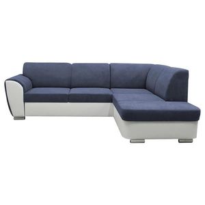 MID.YOU ROHOVÁ SEDAČKA, textil, modrá, biela vyobraziť