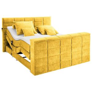 Carryhome BOXSPRINGOVÁ POSTEĽ, 180/200 cm, žltá vyobraziť