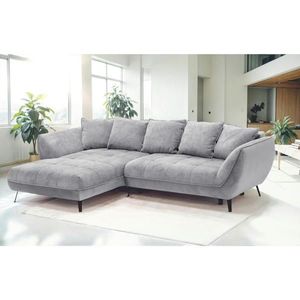Livetastic ROHOVÁ SEDAČKA, textil, sivá, svetlosivá vyobraziť