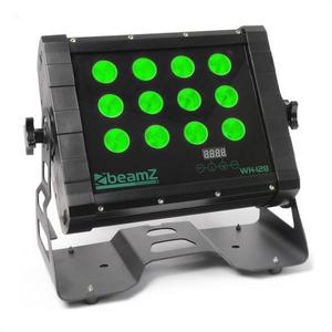 Beamz WH128 Wall Washer, 12 x 8W, čierna, Wall Washer, štvorité LED, IP65, DMX vyobraziť