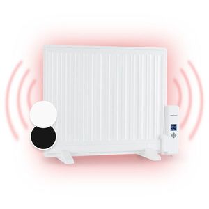 OneConcept Wallander, olejový radiátor, 600 W, termostat, olejové vyhrievanie, plochý dizajn, biely vyobraziť