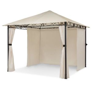 Blumfeldt Mondo, záhradný altánok, párty stan, 295 x 262 x 295 cm, oceľ, polyester, béžový vyobraziť