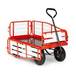 Waldbeck Ventura, ručný vozík, maximálna záťaž 300 kg, oceľ, WPC, červený vyobraziť