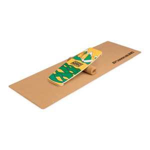 BoarderKING Indoorboard Limited Edition Wakeboard, balančná doska, podložka, valec, drevo/korok vyobraziť