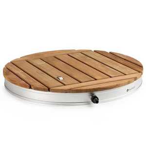 Blumfeldt Sumatra Teak Round, záhradná sprcha, hliník, tíkové drevo, rukoväť vyobraziť