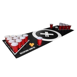 BeerCup Baseliner, podložka s hernou plochou na beer pong, audio, držadlá, držiak na loptičky, 6 loptičiek vyobraziť
