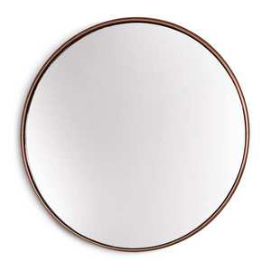 Casa Chic Fournier Nástenné zrkadlo s kovovým rámom okrúhle Ø 80 cm vyobraziť