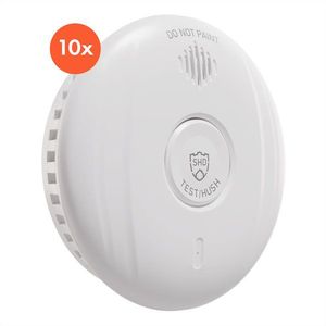 SHD by oneConcept, detektor dymu DOF Pro10, plastový, varovný signál: 85 dB, životnosť batérie 10 rokov vyobraziť