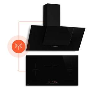 Klarstein HaloSync indukčná varná doska s digestorom| 5 varných zón | 11400 W | 632 m³/h | 90 cm vyobraziť