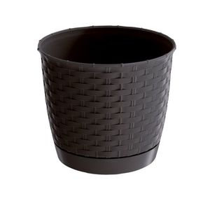 Plastový kvetináč Ratolla Round tmavohnedá, pr. 16, 5 cm vyobraziť