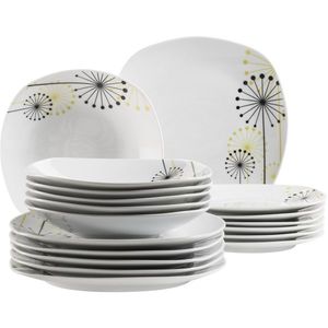 VANESA Jídelní souprava talířů z porcelánu 18dílná, MÄSER vyobraziť