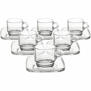 Orion Sada sklenených hrnčekov s podšálkou Cozy 6, 0, 091 ml, 91 ml vyobraziť