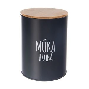Dóza plech/bambus pr. 13 cm Múka hrubá BLACK SK vyobraziť
