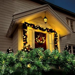 Solight LED vonkajšia vianočná girlanda s ihličím, 5m, 80x LED, časovač, 3xAA, IP44, 1v298, 5 m vyobraziť