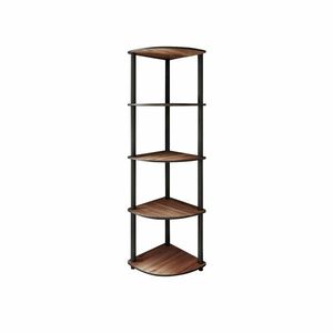 Regál Corner Walnut, 5 polic, L vyobraziť