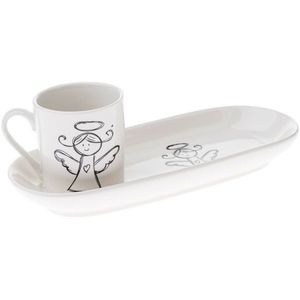 Porcelánový hrnček s podtáckou Anjel 90 ml vyobraziť