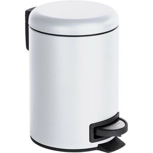 Wenko Pedálový odpadkový kôš Leman 3 l, biela, 3 l vyobraziť