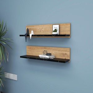 Nástenná polica Shelf - Black vyobraziť