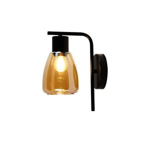 Nástenná lampa MOLDO 1x40W E27 jantárové tienidlo vyobraziť