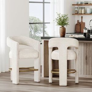 Leith LET71HN Čalúnená barová stolička vyobraziť