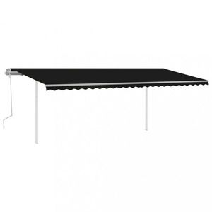 Ručne zaťahovací markíza 350x250 cm Dekorhome Oranžová vyobraziť