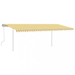 Ručne zaťahovacia markíza so stĺpikmi 350x250 cm Dekorhome vyobraziť