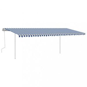 Ručne zaťahovacia markíza so stĺpikmi 350x250 cm Dekorhome vyobraziť
