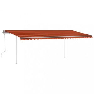 Ručne zaťahovacia markíza so stĺpikmi 350x250 cm Dekorhome vyobraziť